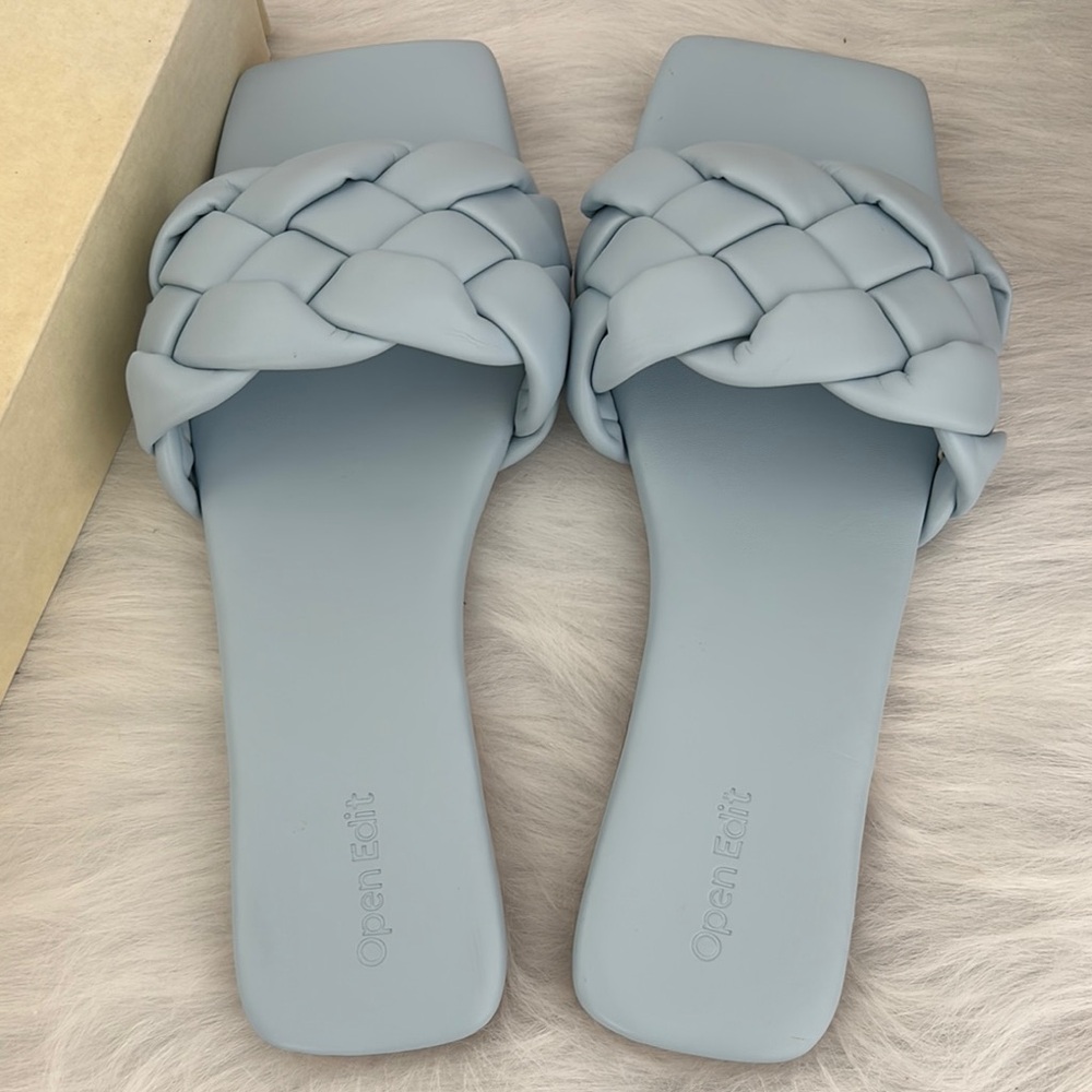 Women's Blue Braided Sandals